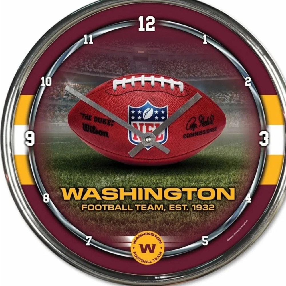 Washington Football team wall clock NEW